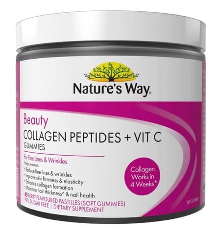 Nature's Way Beauty Collagen Peptides + Vit C 45 Gummies