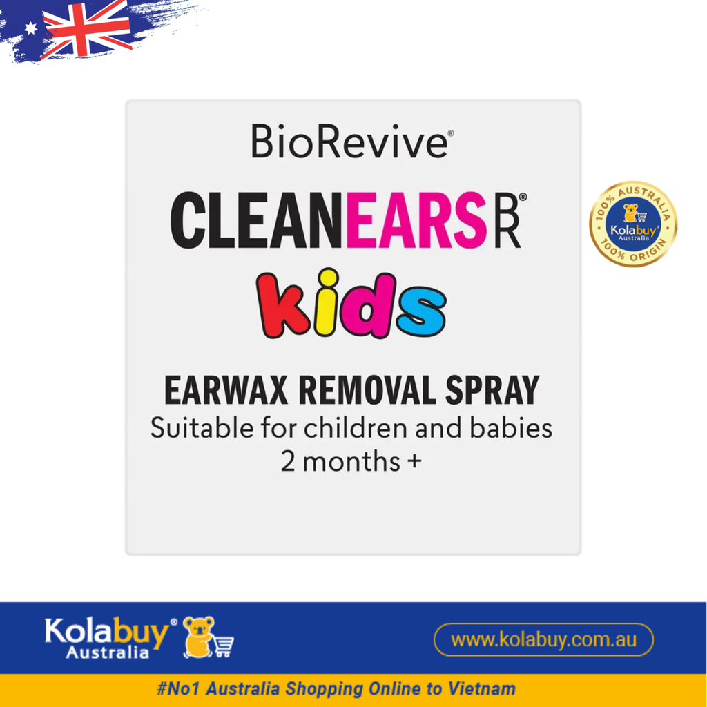 Xịt tan ráy tai cho bé Clean Ears Kids Spray 30ml