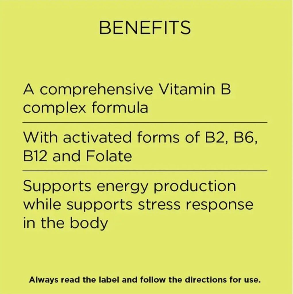 GO Healthy Activated B Complex 60 Hard Capsules