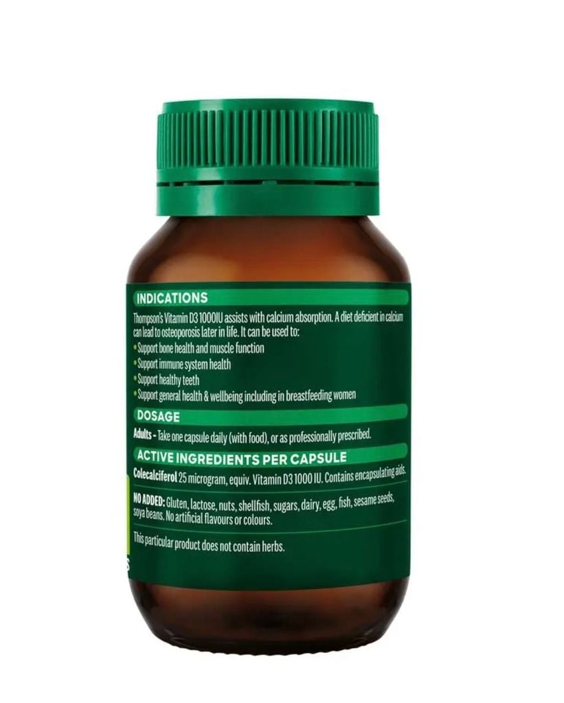 Thompson's Vitamin D3 1000IU 240 Capsules