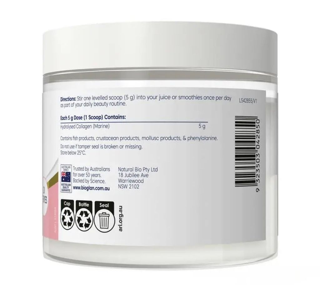 Bioglan Marine Collagen Peptide Booster 100g