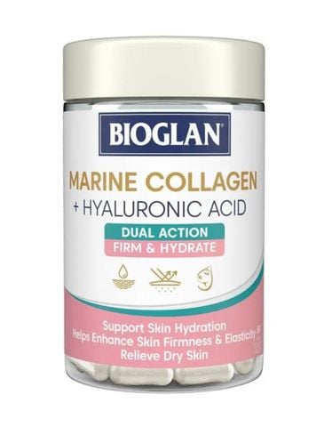 Bioglan Marine Collagen + Hyaluronic Acid 80 Tablets