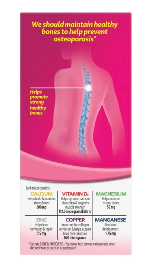 Caltrate Bone & Muscle 50+ 100 Tablets