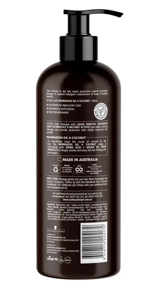 Schwarzkopf Extra Care Marrakesh Oil & Coconut Replenishing Shampoo 950ml