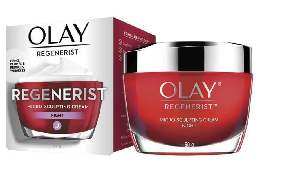 Olay Regenerist Advanced Anti-Ageing Micro-Sculpting Night Face Cream Moisturiser 50g