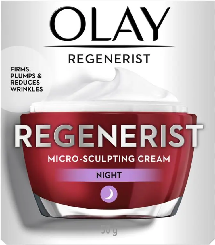 Olay Regenerist Advanced Anti-Ageing Micro-Sculpting Night Face Cream Moisturiser 50g