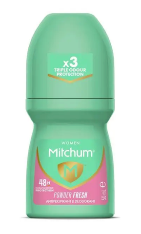 Mitchum for Women Anti-Perspirant Deodorant Powder Fresh Roll On 50ml