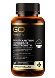 GO Healthy Astaxanthin Antioxidant High Strength 90 Soft Capsules Exclusive Size