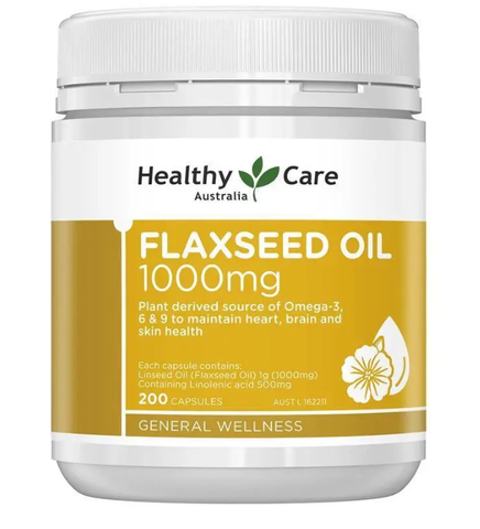 Healthy Care Super Flaxseed Oil 1000mg 200 Capsules