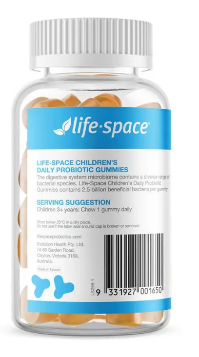 Life-Space Children's Daily Probiotic Gummies 50 Pastilles