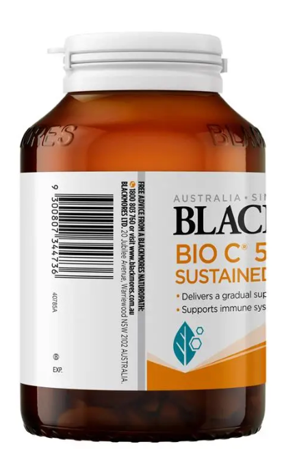 Blackmores Bio C Sustained Release 500mg 200 Tablets