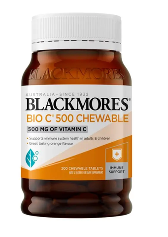 Blackmores Bio C 500mg 200 Chewable Tablets