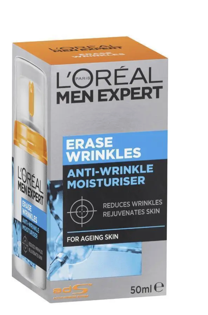 L'Oreal Men's Expert Erase Wrinkles Moisturising Cream 50ml