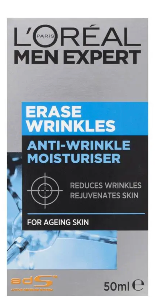 L'Oreal Men's Expert Erase Wrinkles Moisturising Cream 50ml