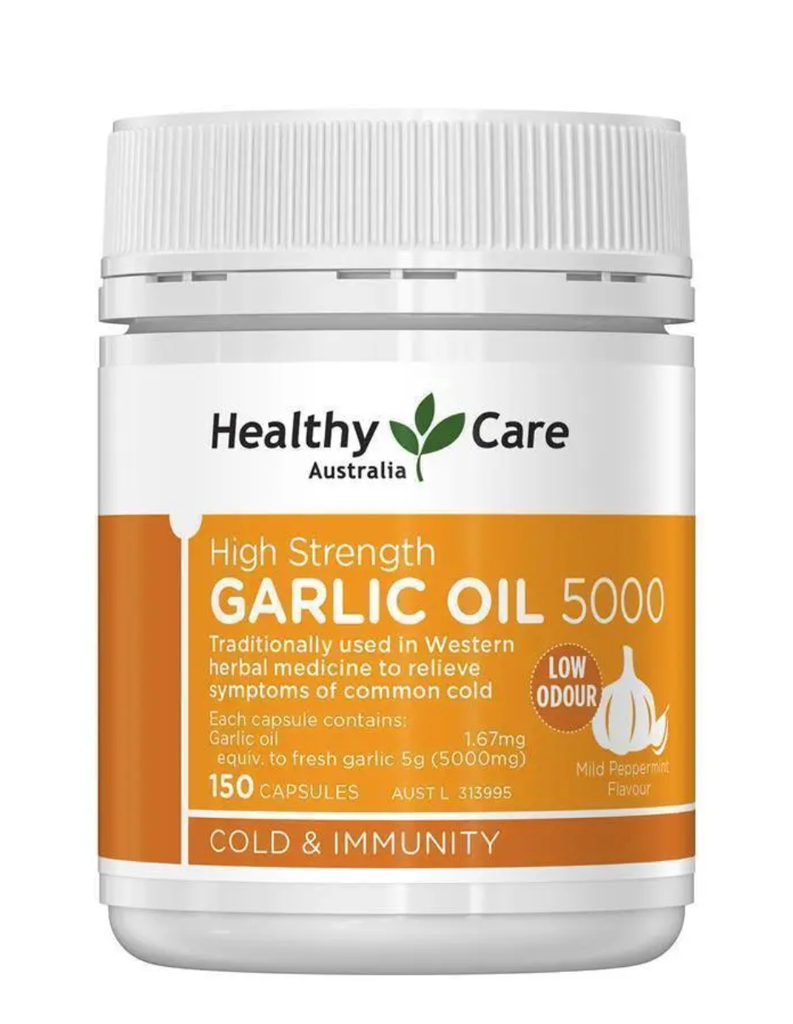 Dầu tỏi Healthy Care High Strength 5000mg 150 viên nang