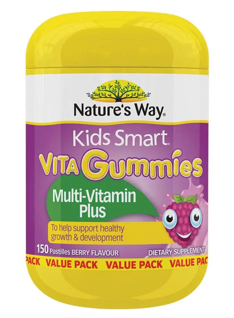 Nature's Way Kids Smart Vita Gummies Multi-Vitamin+ 150 Gummies Exclusive Size