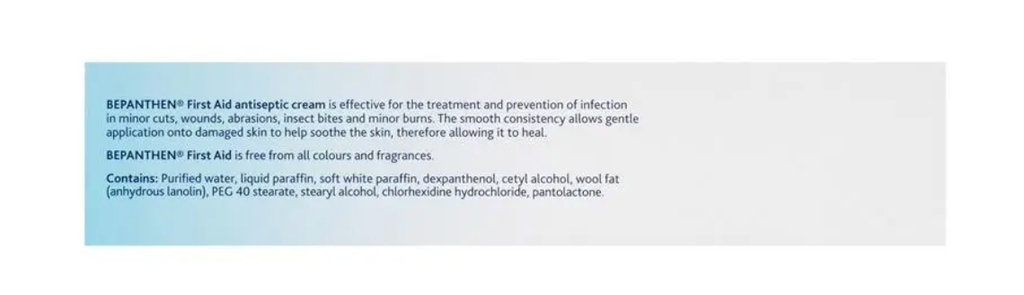 Bepanthen First Aid Antiseptic Cream 100g