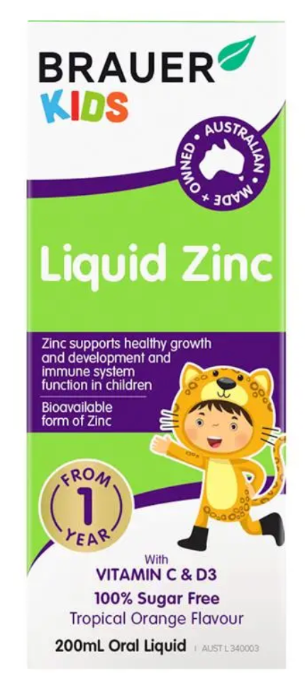Brauer Kids Liquid Zinc 200ml