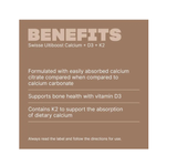 Swisse Ultiboost Calcium + D3 + K2 60 Tablets