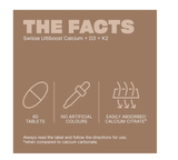 Swisse Ultiboost Calcium + D3 + K2 60 Tablets