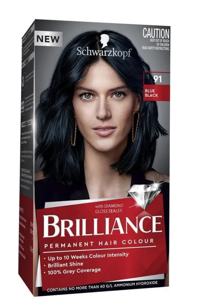 Schwarzkopf Brilliance 91 Blue Black New