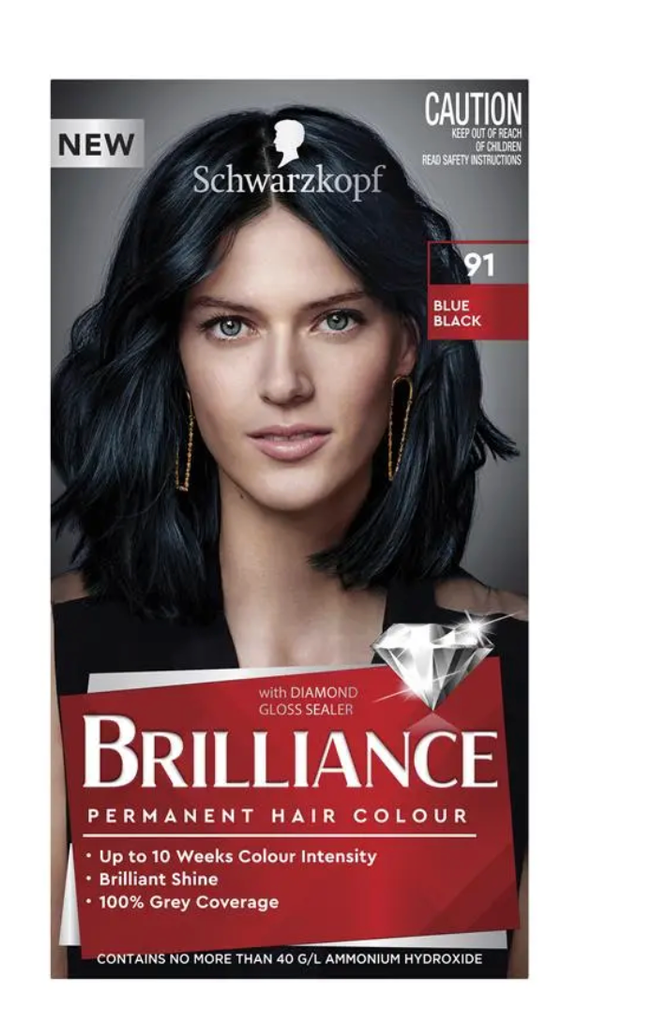 Schwarzkopf Brilliance 91 Blue Black New