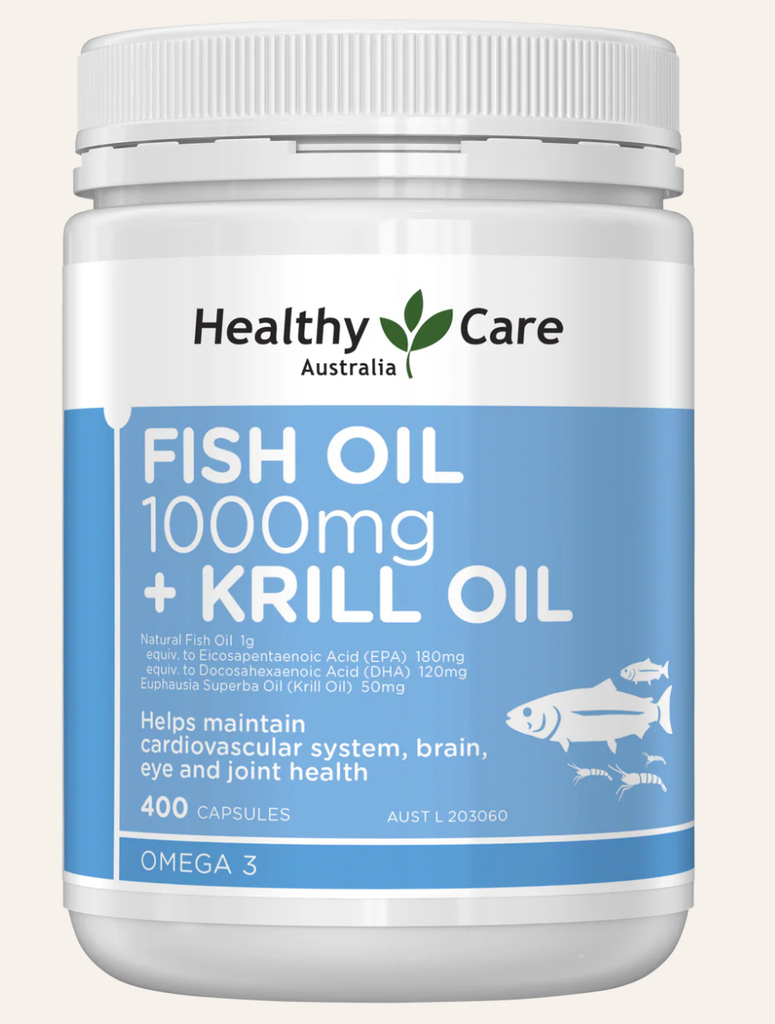 LỌ DẦU CÁ OMEGA 3 HEALTHY CARE 1000MG VỚI 400 VIÊN TIỆN DÙNG