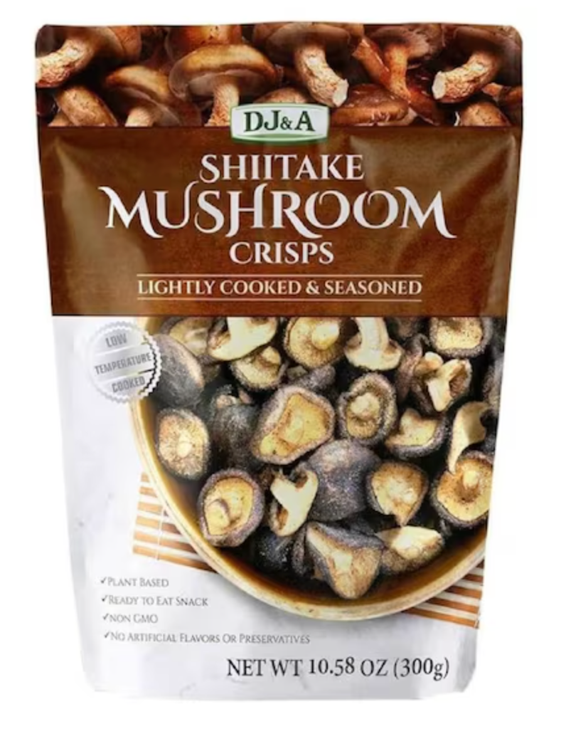Nấm hương khô sấy giòn cao cấp của Úc -J&A Shiitake Mushroom Crisps 300g