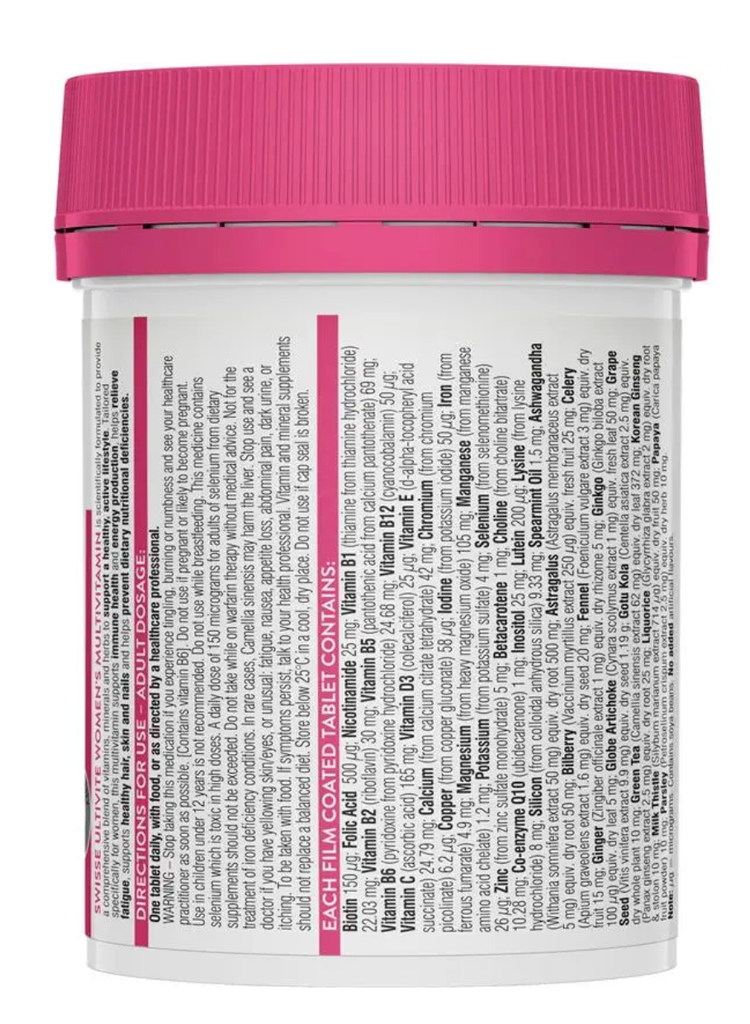 Swisse Womens Multivitamin 120 viên