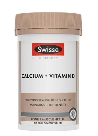 Viên uống chống loãng xương bổ sung Canxi Swisse Ultiboost Calcium + Vitamin D 150 Viên