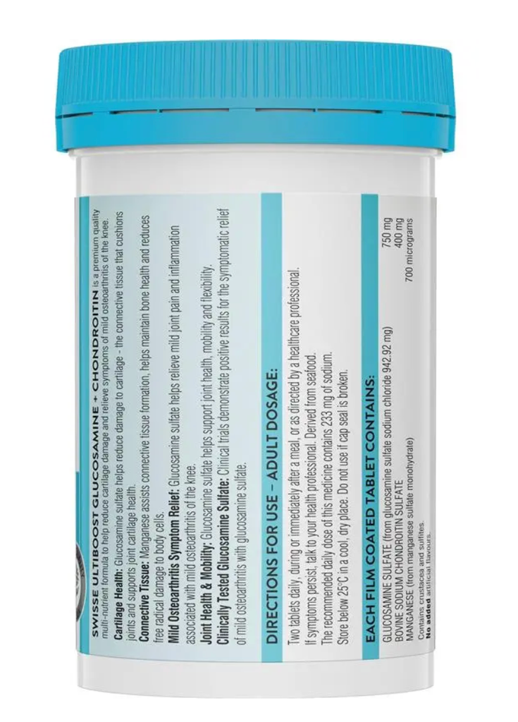 Swisse ultiboost glucosamine + chondroltin