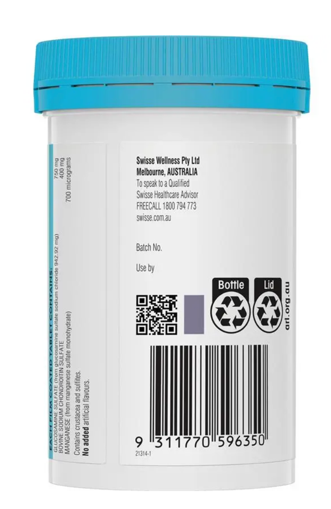 Swisse ultiboost glucosamine + chondroltin