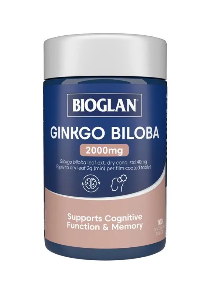 bổ não  Bioglan Ginkgo Biloba 2000mg 100 vieen