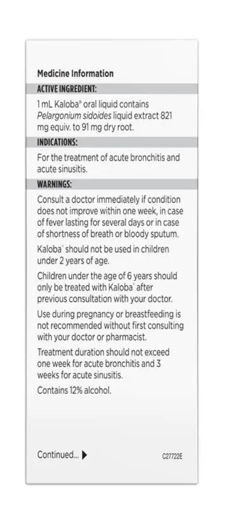 Siro Blackmores Kaloba 50ml