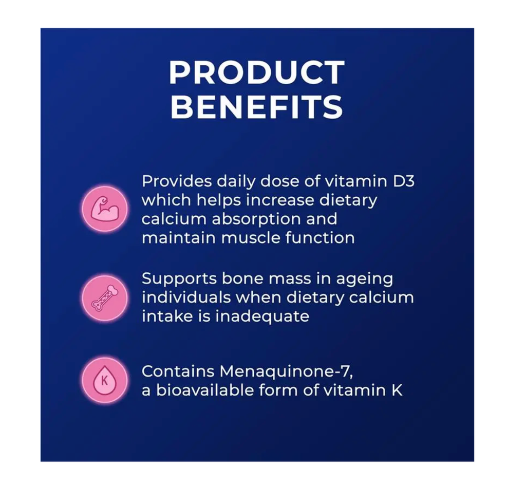 Viên uống  Ostelin Calcium & D3 + K2 120 Tablets Exclusive Size