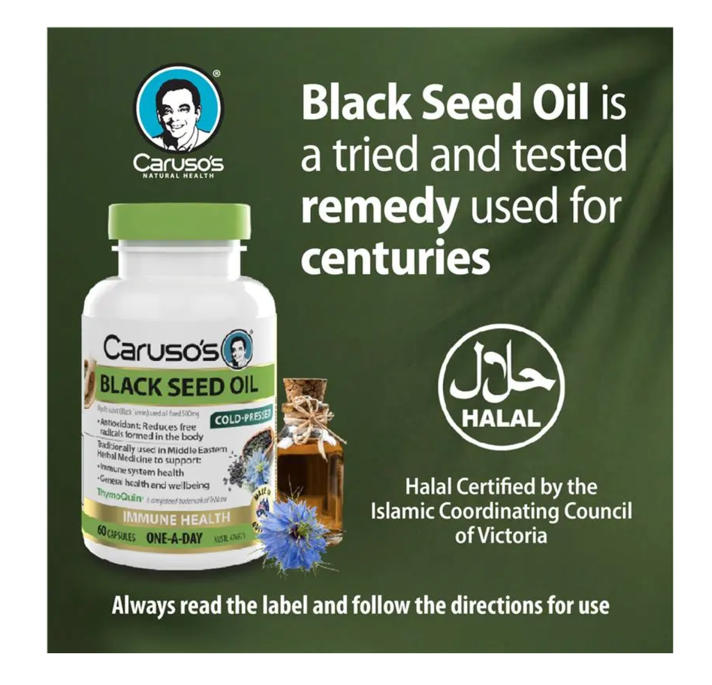 Carusos Black Seed Oil 500 60 viên