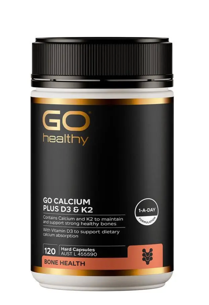 Viên uống bổ sung Canxi GO Healthy Canxi Plus D3 & K2, 120 viên