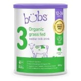 Sữa bột Bubs Bò số 3 cho bé từ 1-3 tuổi Bubs Organic Grass Fed Stage 3 Toddler Milk 800g