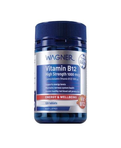 Wagner Vitamin B12 High Strength 1000mcg 120 Tablets