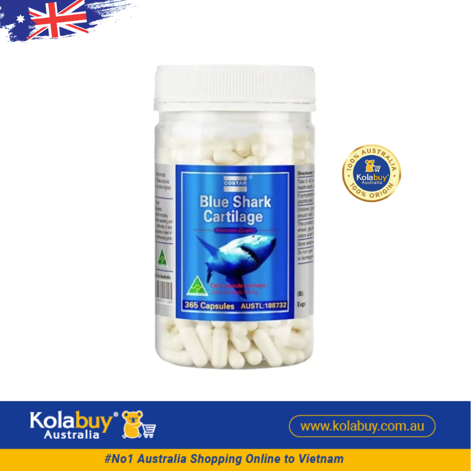 Viên uống Sụn Vi Cá Mập Blue Shark Cartilage Costar 365 Viên