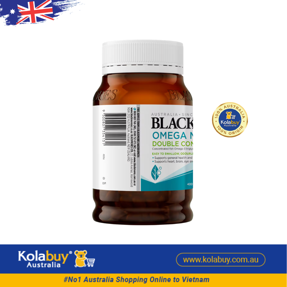 Viên uống bổ sung dầu cá Blackmores Omega Mini Double Concentrate 400 viên