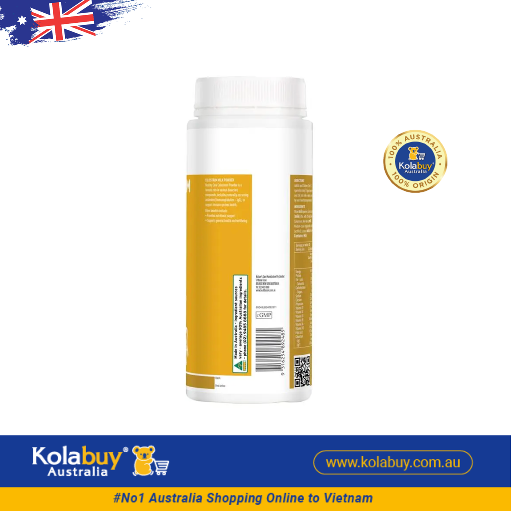 Sữa bò non Healthy Care Colostrum Powder 300g