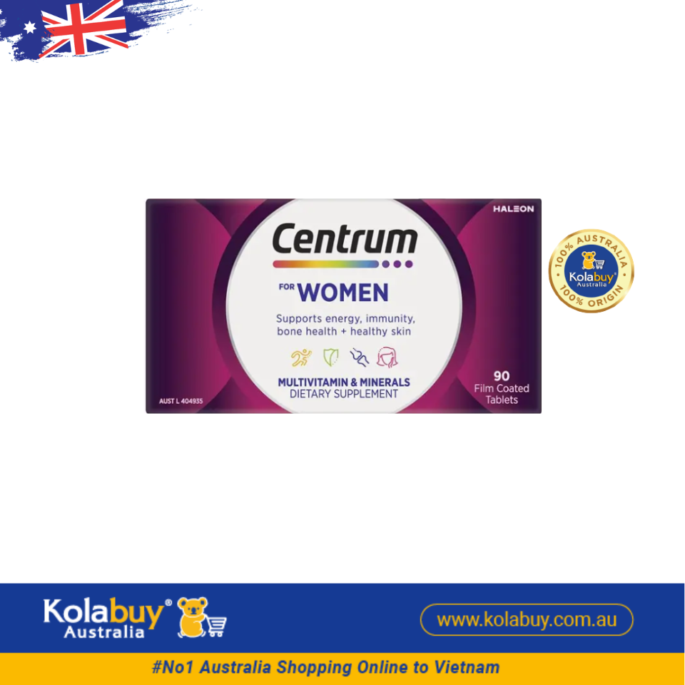 Viên uống Vitamin Tổng Hợp Cho Phụ Nữ Centrum For Women 90 viên