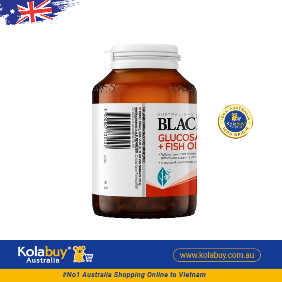 Viên uống bổ xương khớp Blackmores Glucosamine + Fish Oil 90 viên