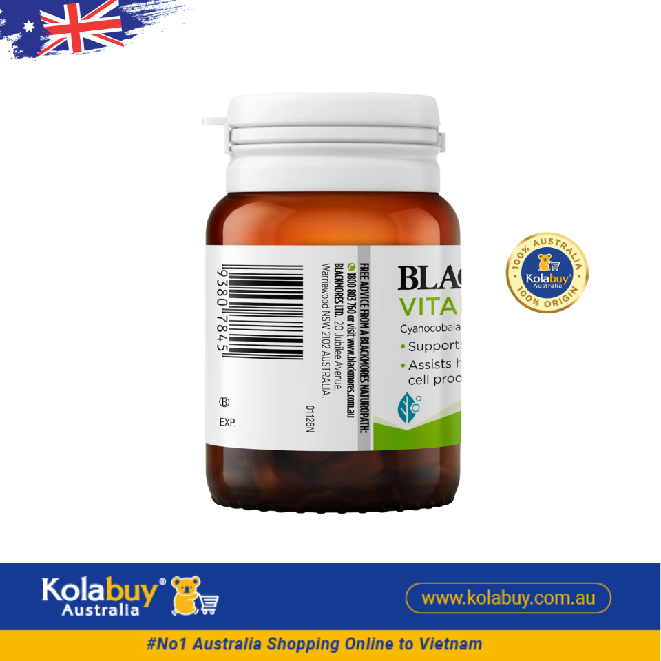 Viên uống Blackmores Vitamin B12 Energy Support 75 viên