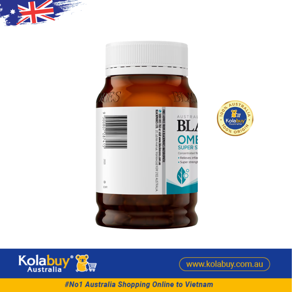 Viên uống bổ sung dầu cá Blackmores Omega Triple Super Strength Fish Oil 150 viên