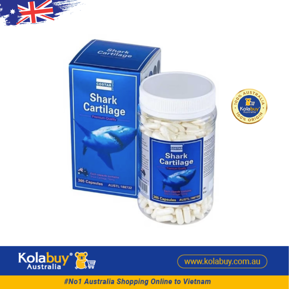 Viên uống Sụn Vi Cá Mập Blue Shark Cartilage Costar 365 Viên