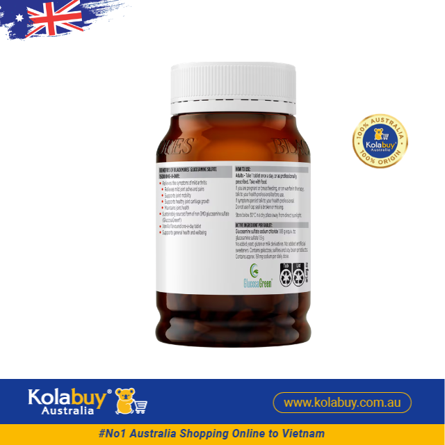 Viên uống bổ xương khớp Blackmores Glucosamine Sulfate 1500mg One-A-Day 150 viên