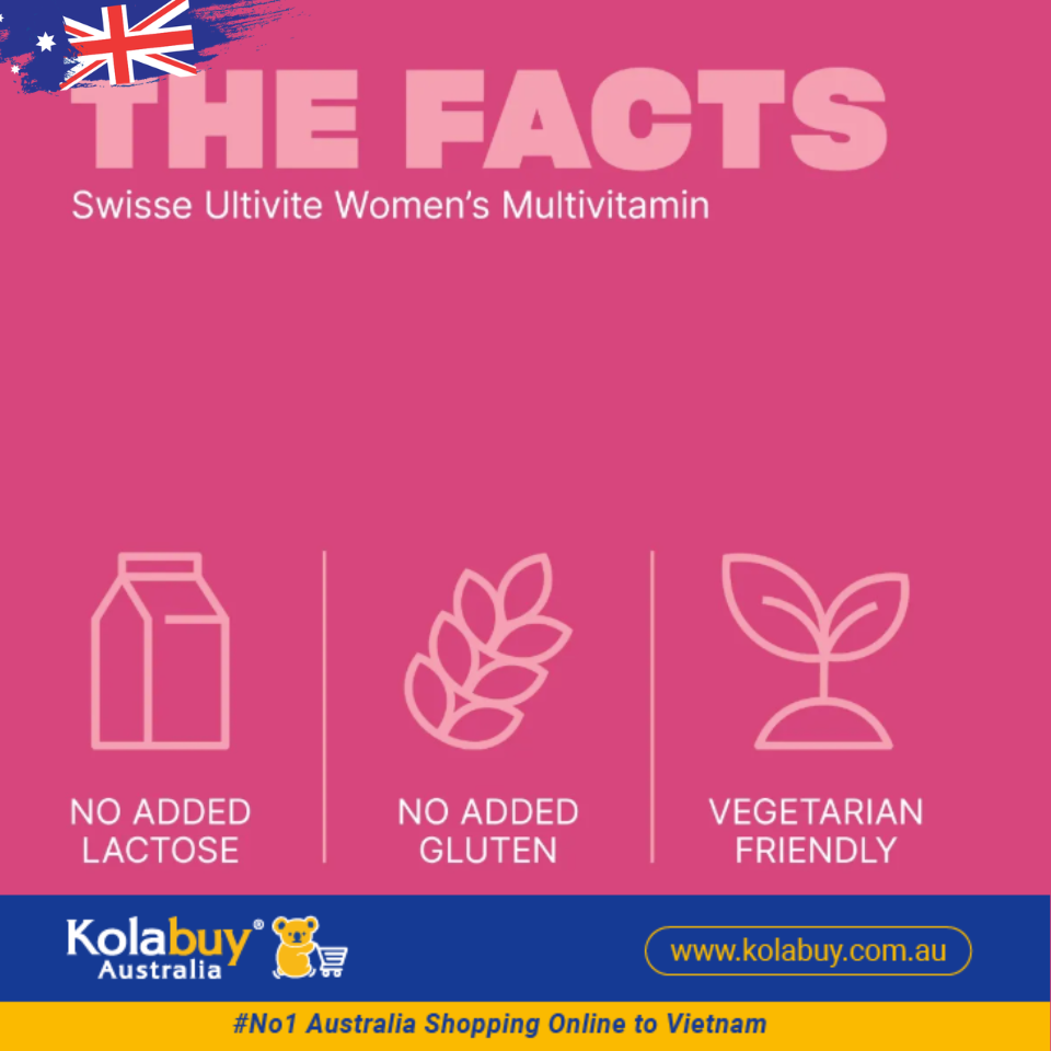 Viên uống Vitamin tổng hợp cho phụ nữ Swisse Women's Multivitamin 60 viên