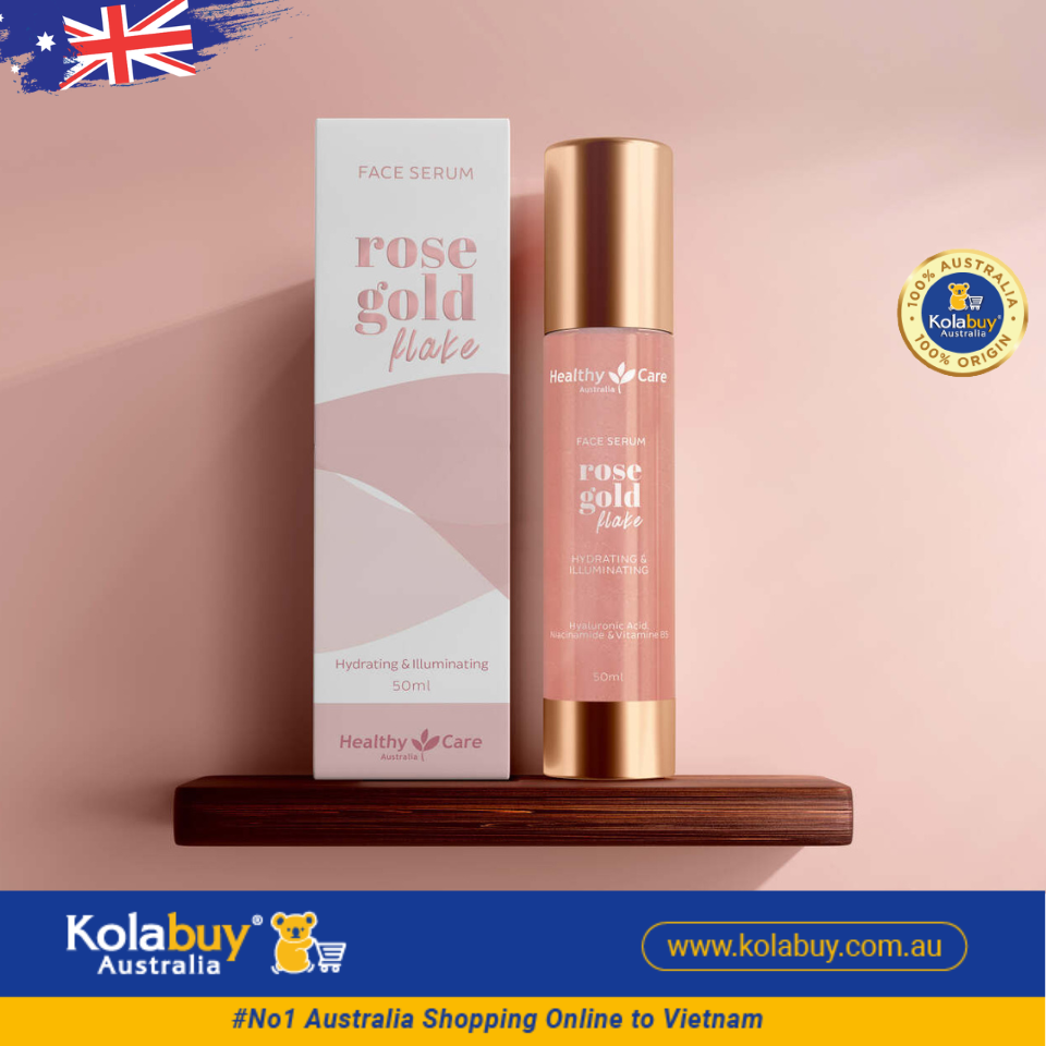 Serum tầm xuân vẩy vàng Healthy Care Face Serum Rose Gold Flake Hydrating & Illuminating 50ml